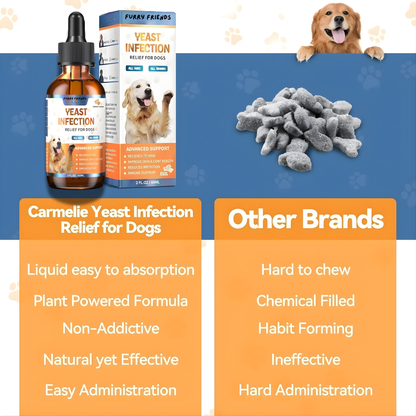 Vet formulated yeast spray